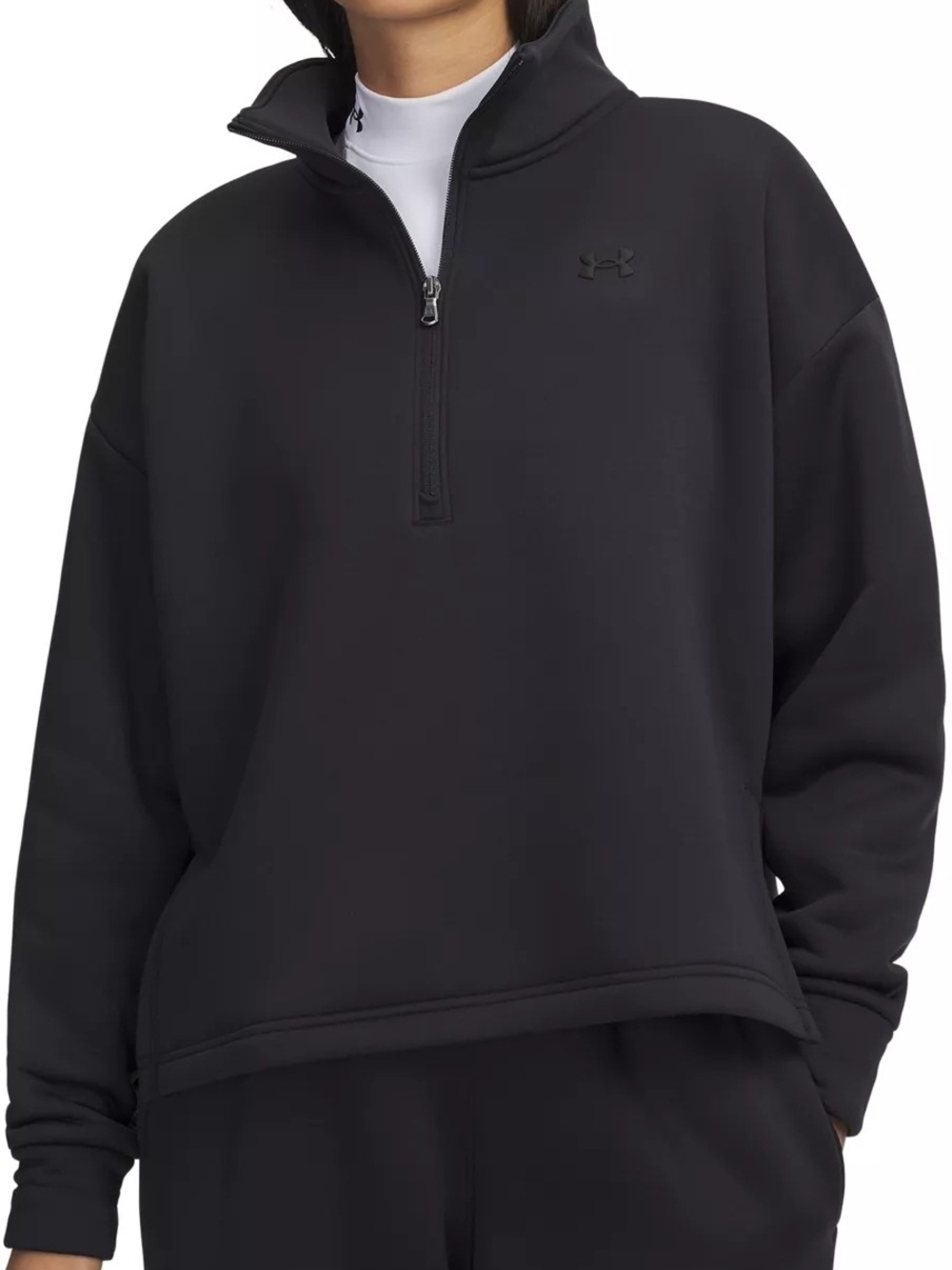 Under Armour Women's Black Half-Zip Lightweight Pullover